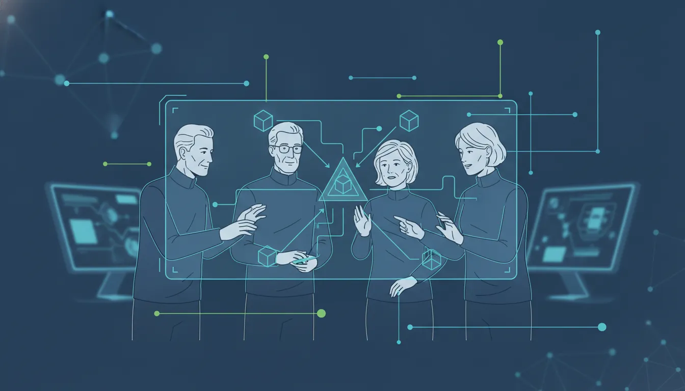 Senior IT team mapping SIEM log sources and security operations workflows