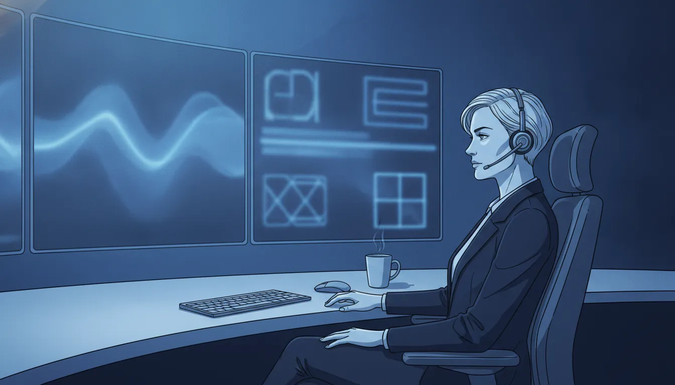 Security analyst monitoring security events in an operations center